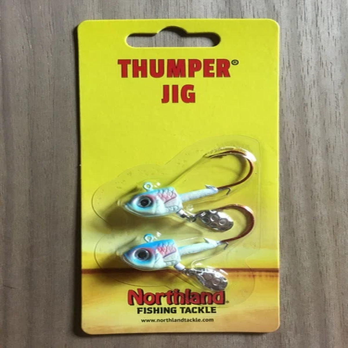 Northland Fishing Tackle - Thumper Jig - Glow Rainbow - 3/8 oz.