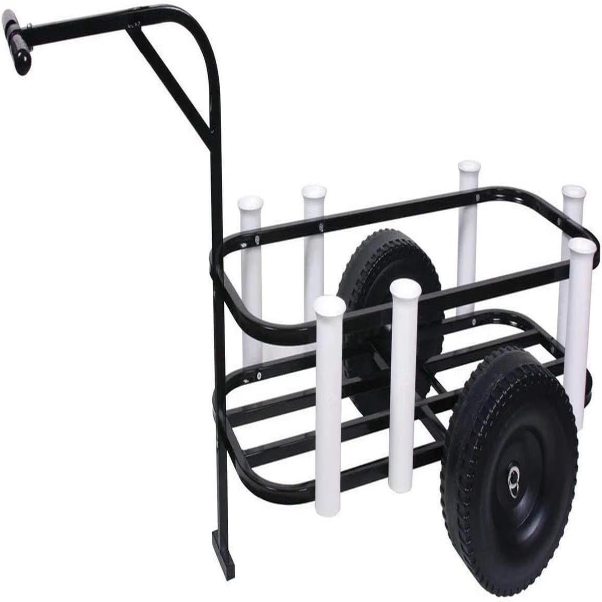 SEA STRIKER BRSC Pier/Surf/Beach Fishing Cart - Black - 14.5"D x 34"W x 7"H.