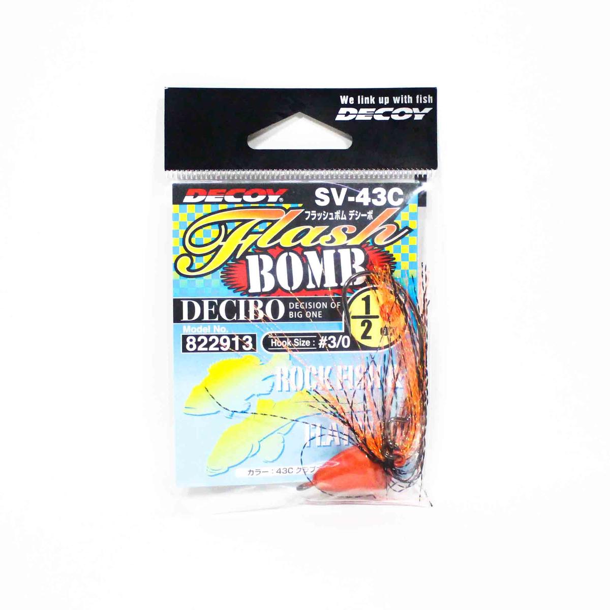 Decoy SV-43C Jig Head Flash Bomb Decibo Size 3/0 , 1/2 oz (2913)