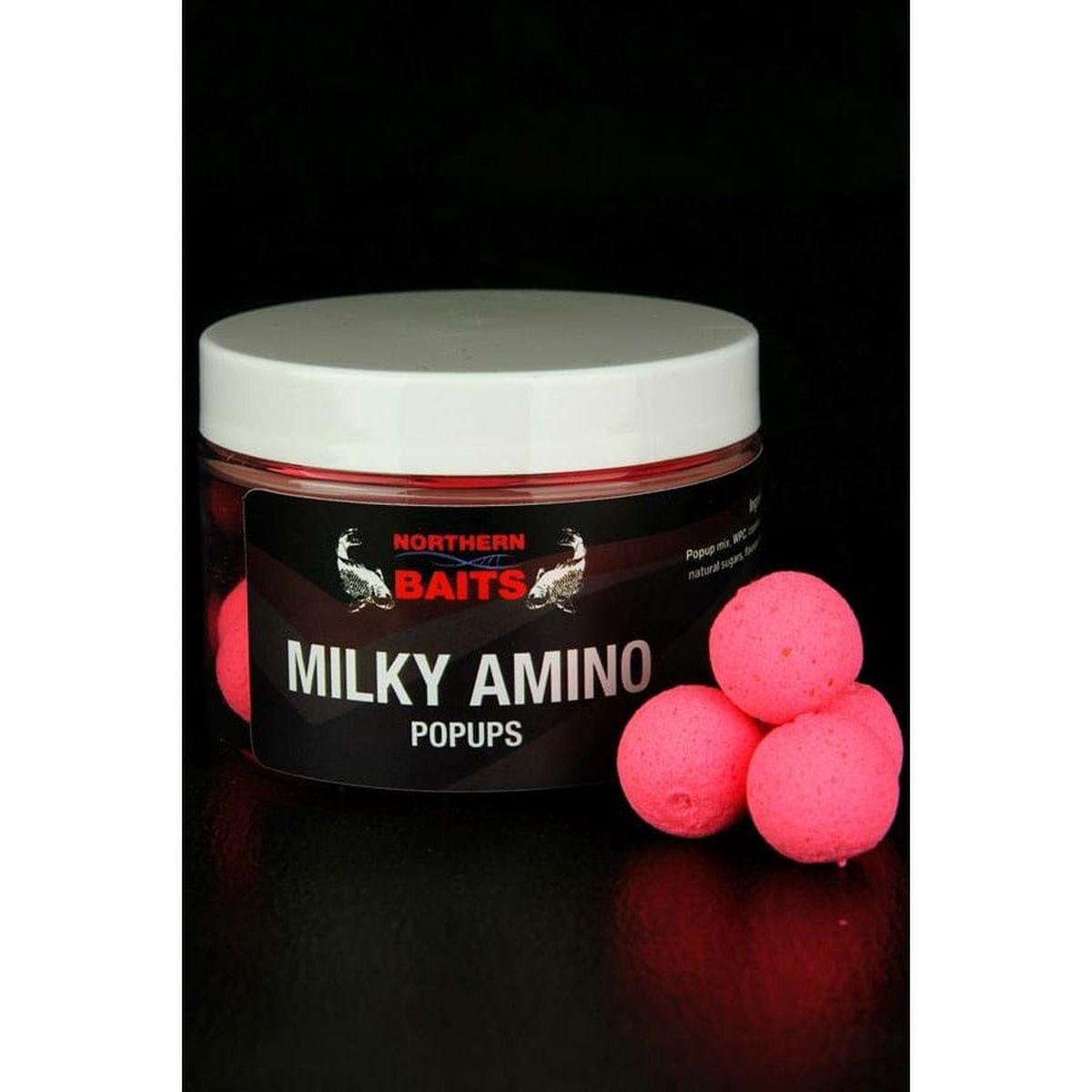 Northern Baits - Milky Amino Popups - Pink 10mm