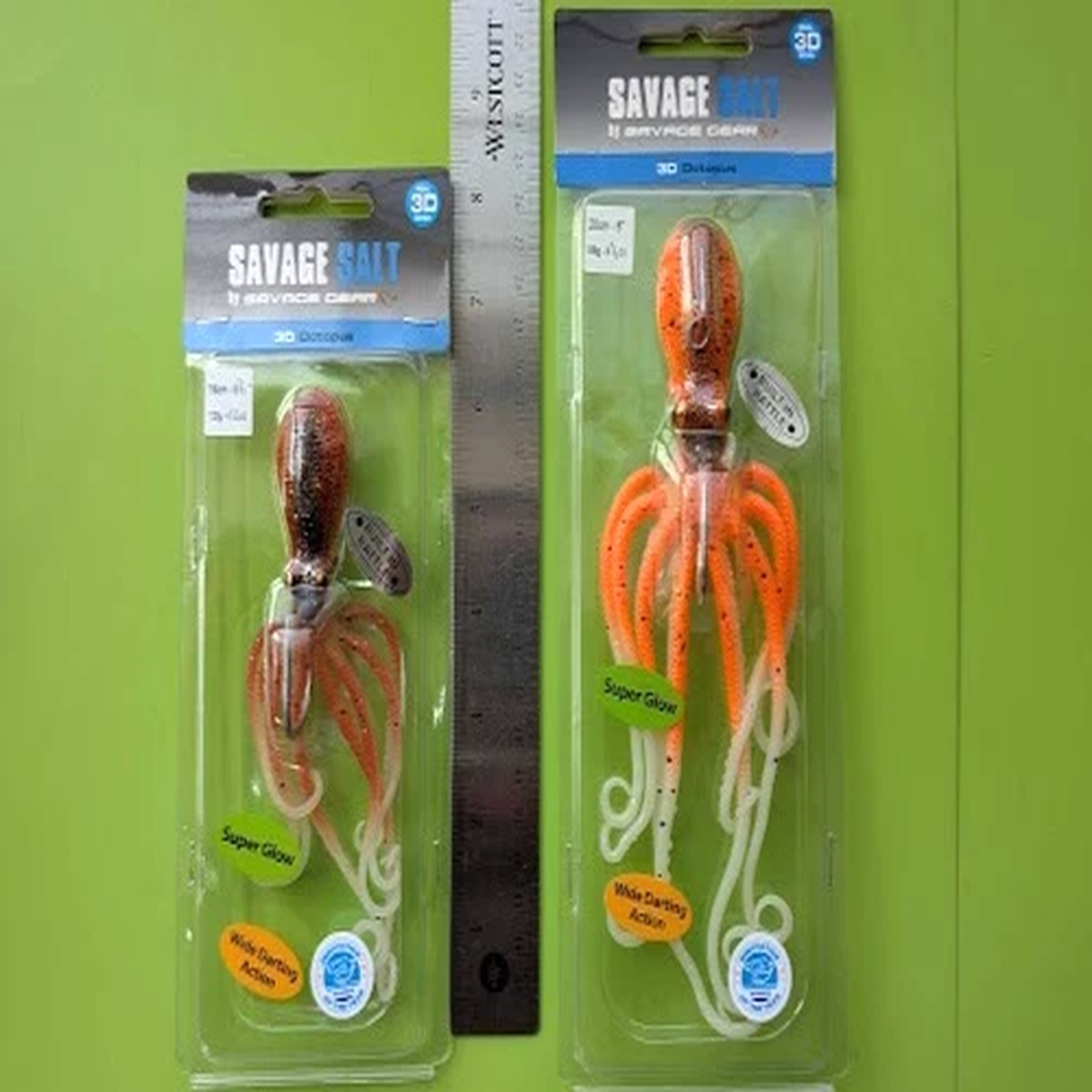 Savage Gear 3D Octopus 4-1/4oz & 6-1/2oz - Lot#359