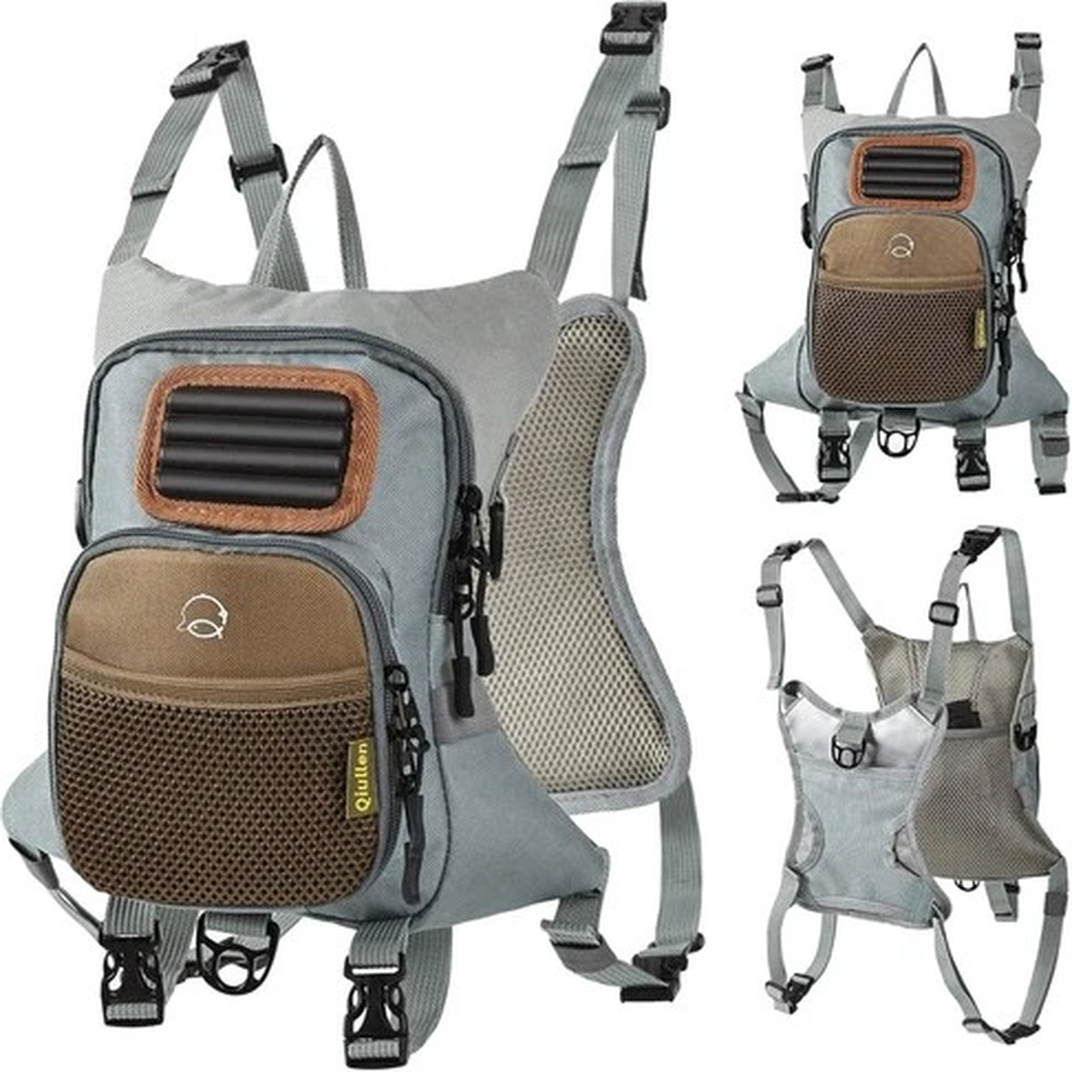 Fly Fishing Chest Pack Waterproof Fishing Tackle Backpack Lightweight Chest Pack