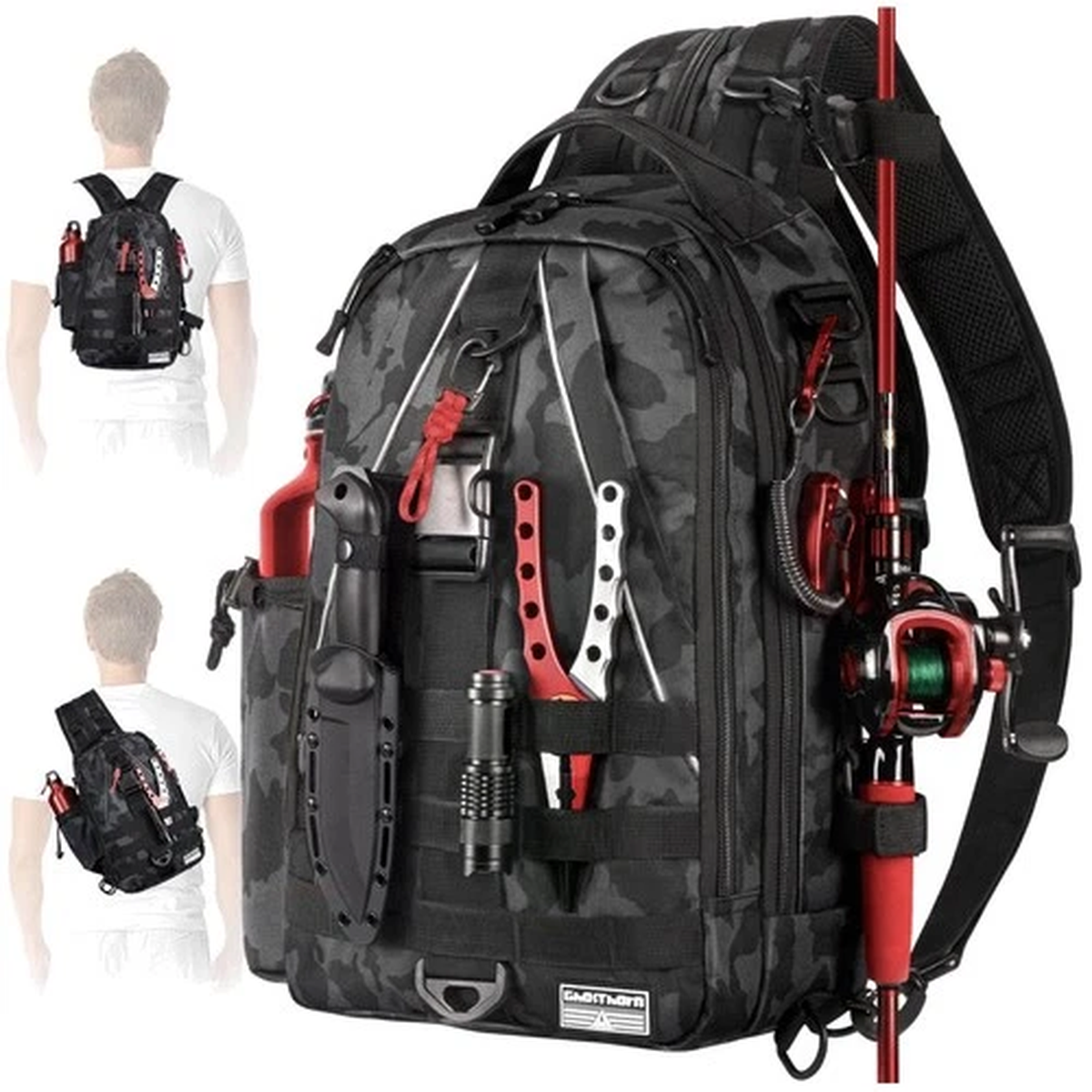Waterproof Fishing Backpack with Multi-Use Design