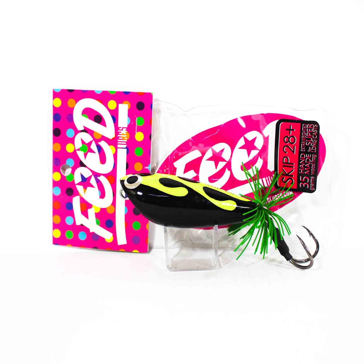 Feed Skip 28+ Hand Made Wood Frog Floating Lure 35 grams +1 (3101)