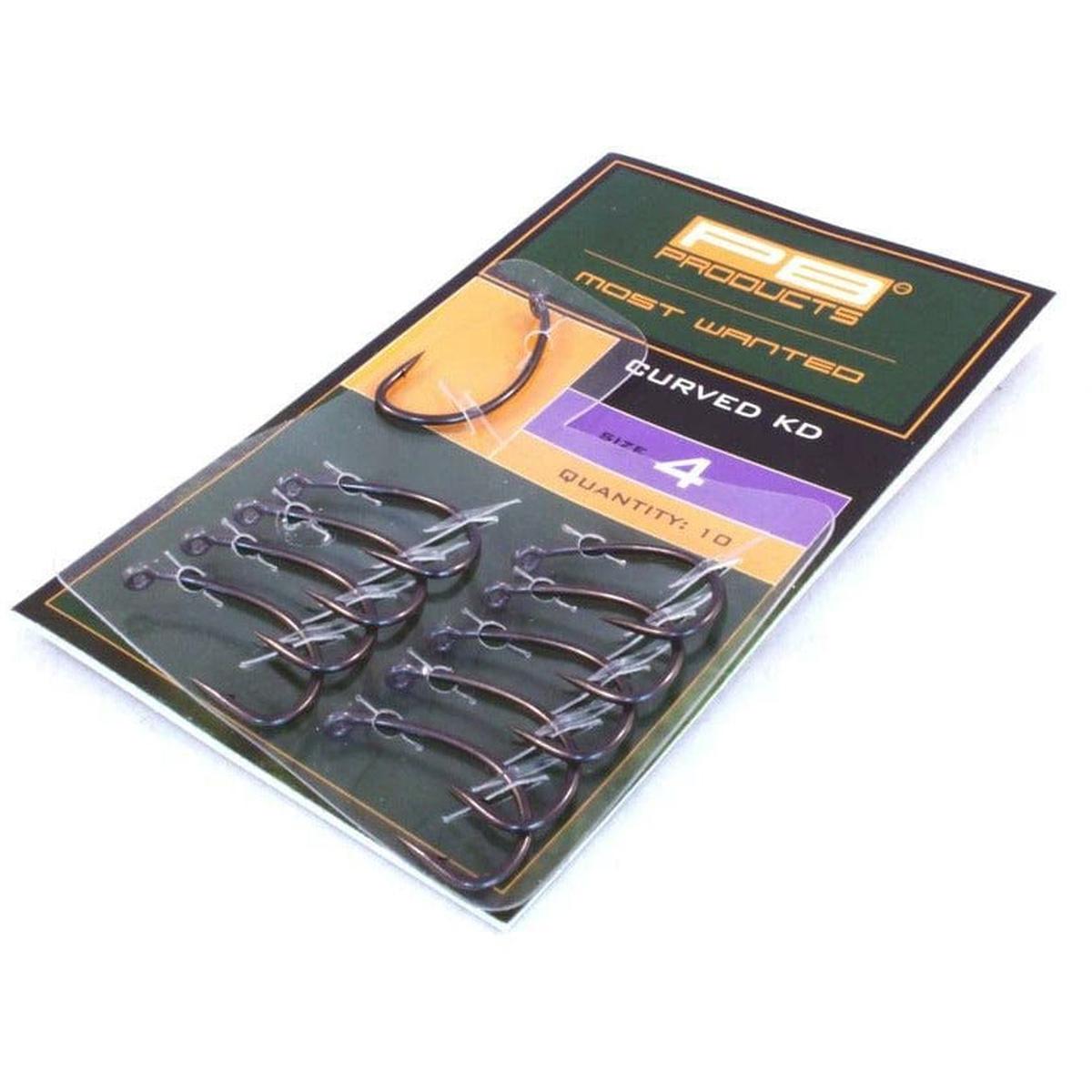 PB Products Curved KD-hook DBF size 8 10pcs - 24072