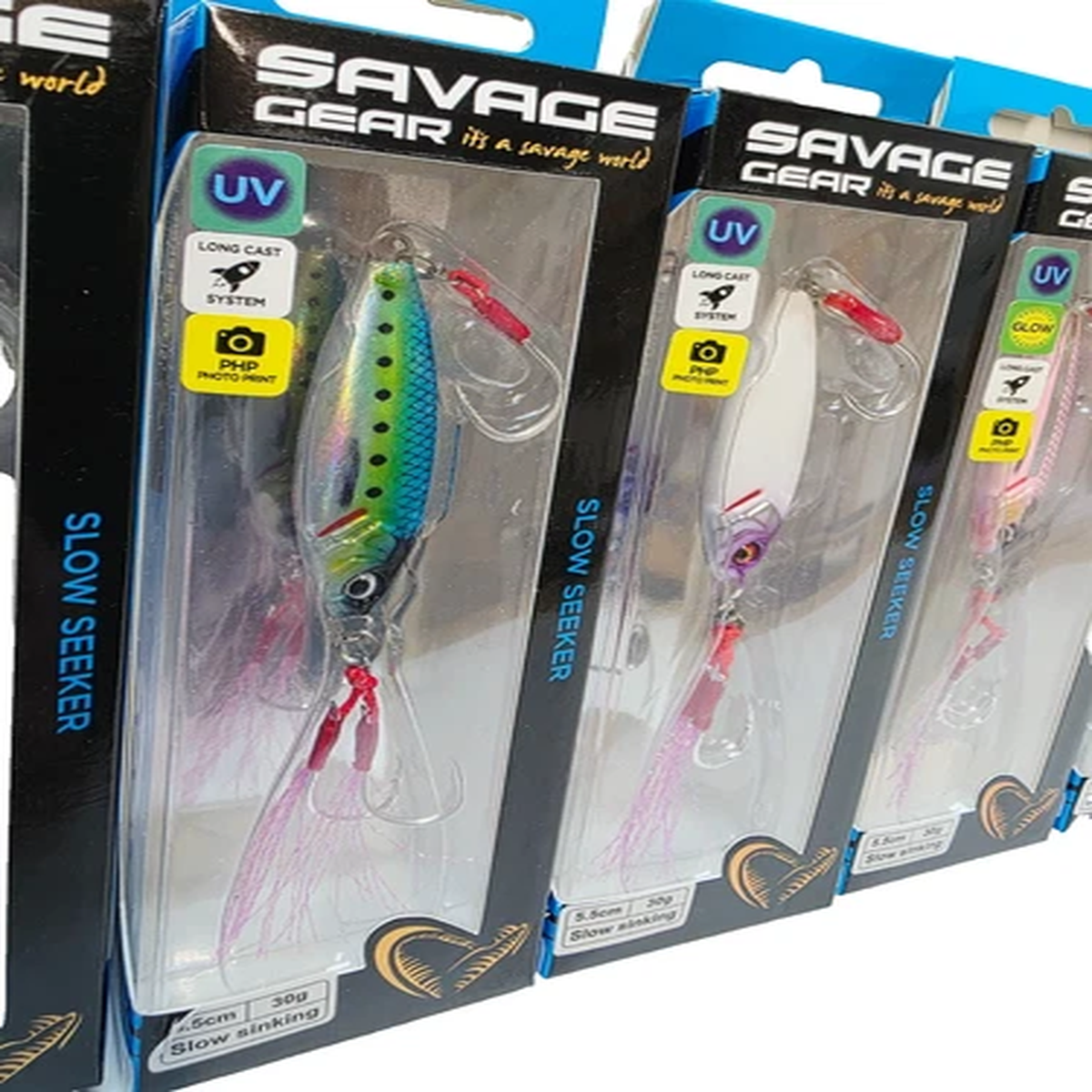 Savage Gear SLOW Seeker Seabass Saltwater Fishing Jig Lures - 5.5cm / 30g