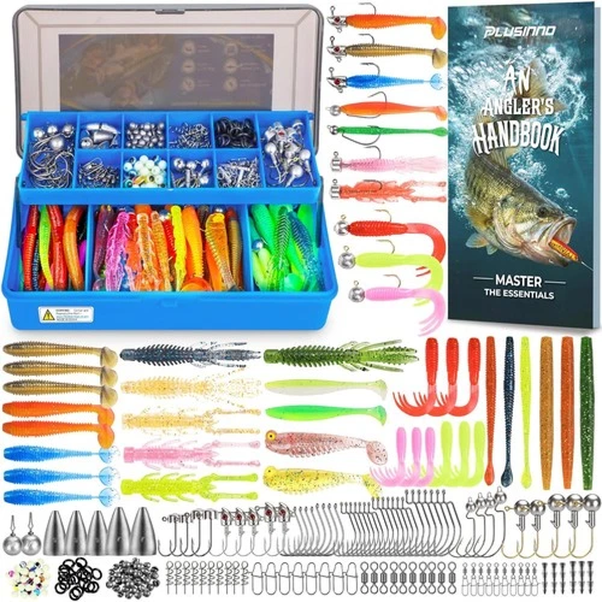 Fishing Lures Kit 211pcs Tackle Box Included Bass Fishing Lures Tackle Set