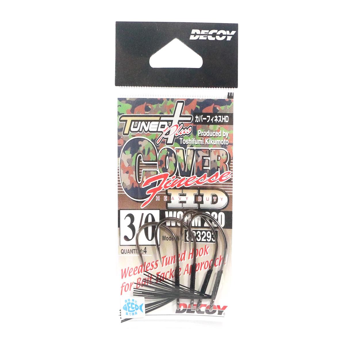 Decoy Worm 220 Cover Finesse HD Worm Hooks Size 3/0 (3293)