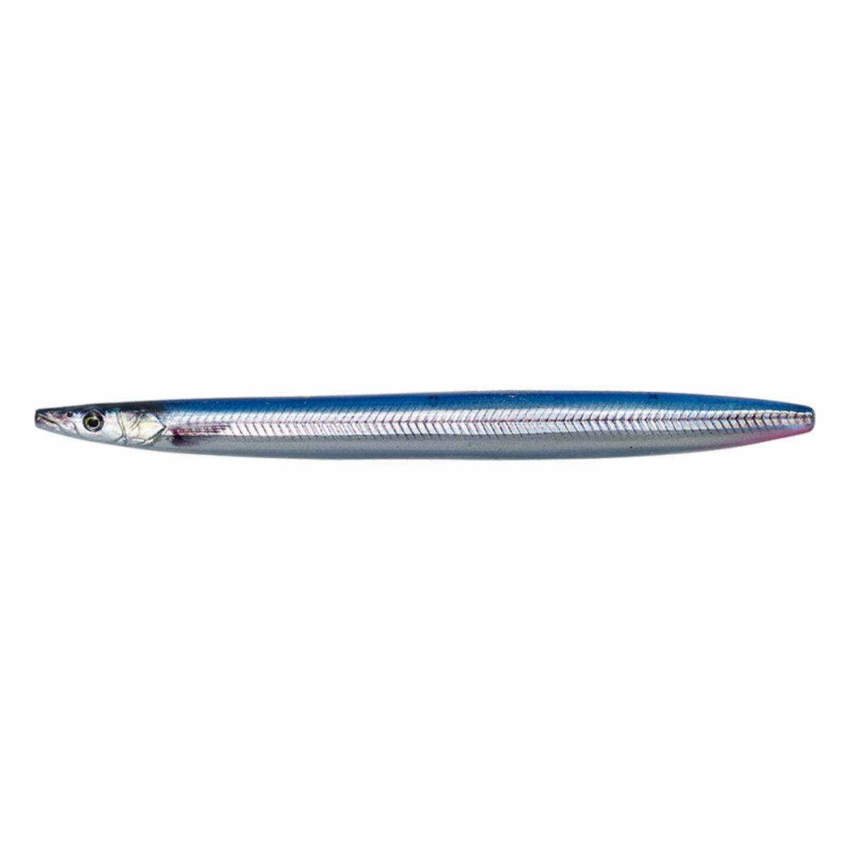 Savage Gear 3D Line Thru Sandeel 125mm 19g Blue Silver UV Lure