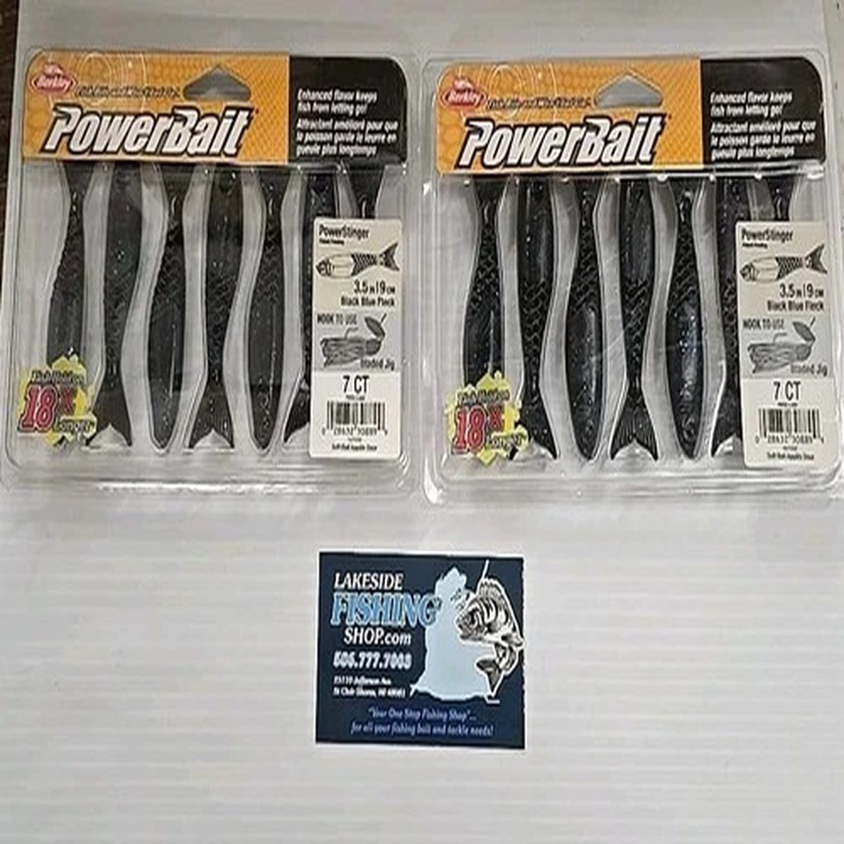 2 BERKLEY POWERBAIT 3.5" POWERSTINGER SOFT PLASTIC FISHING LURES PBPS3.5-BBF