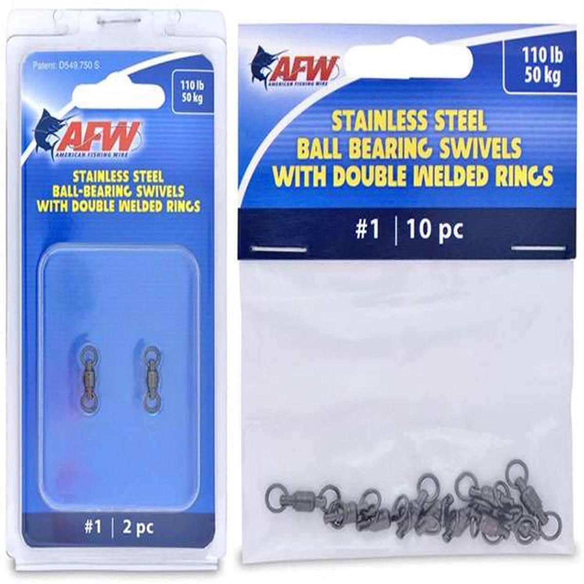 American Fishing Wire Stainless Steel Ball Bearing Swivels AFW