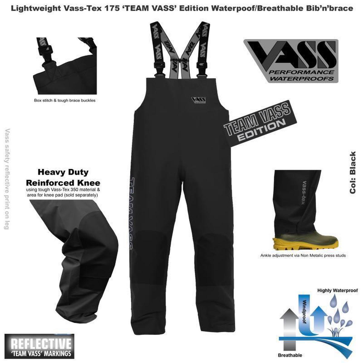 Team Vass 175 Waterproof Bib & Brace - XX-Large- SALE