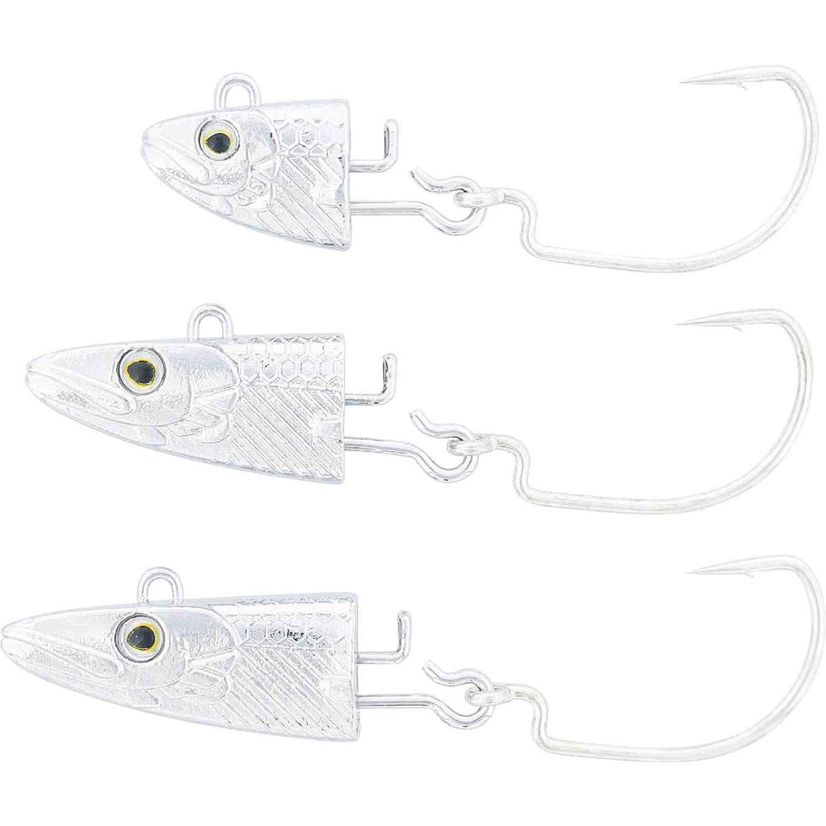 Westin Magic Minnow Weedless Jig Spare Head 19g For 10cm Body Silver #1/0 2pcs