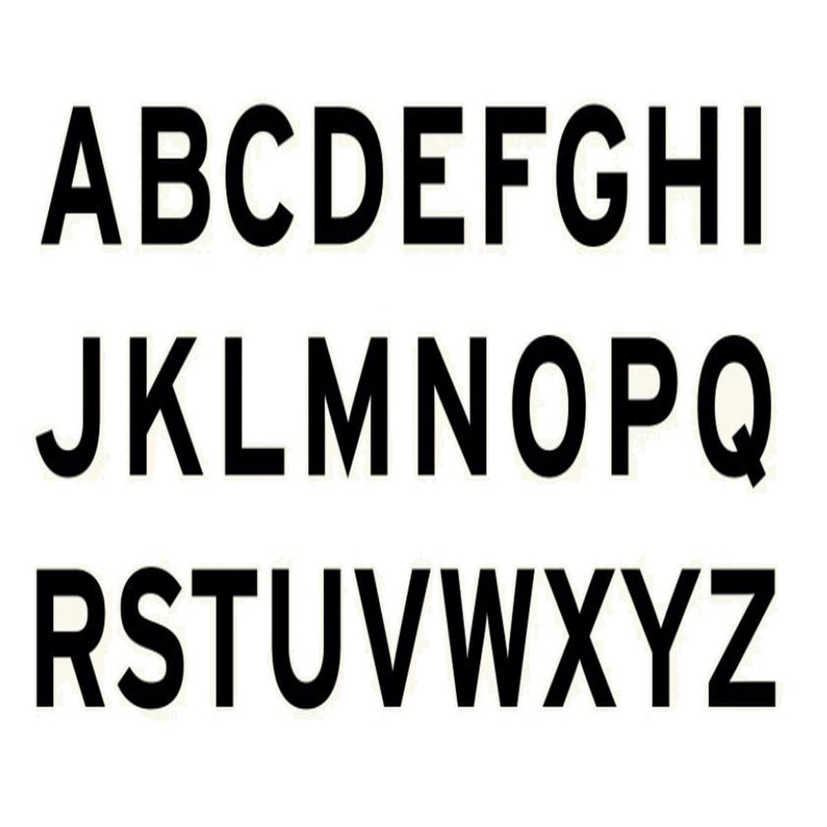 Boat Registration Rego Letter Sticker Pair 6-7.9 inches