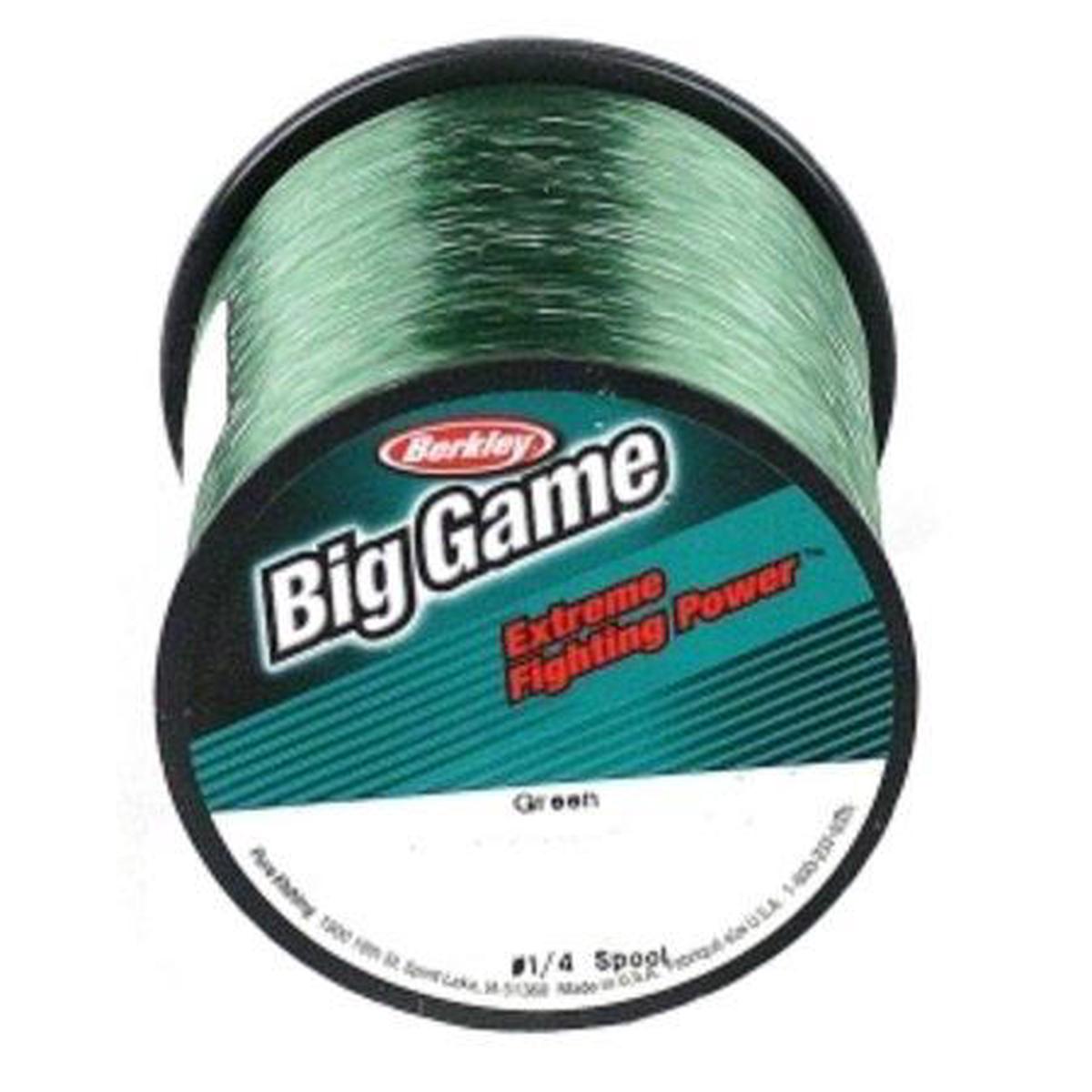 Berkley Trilene Big Game Low Visibility Monofilament Line #1/4 Spool (0.48mm/25lb/544m)(Green)