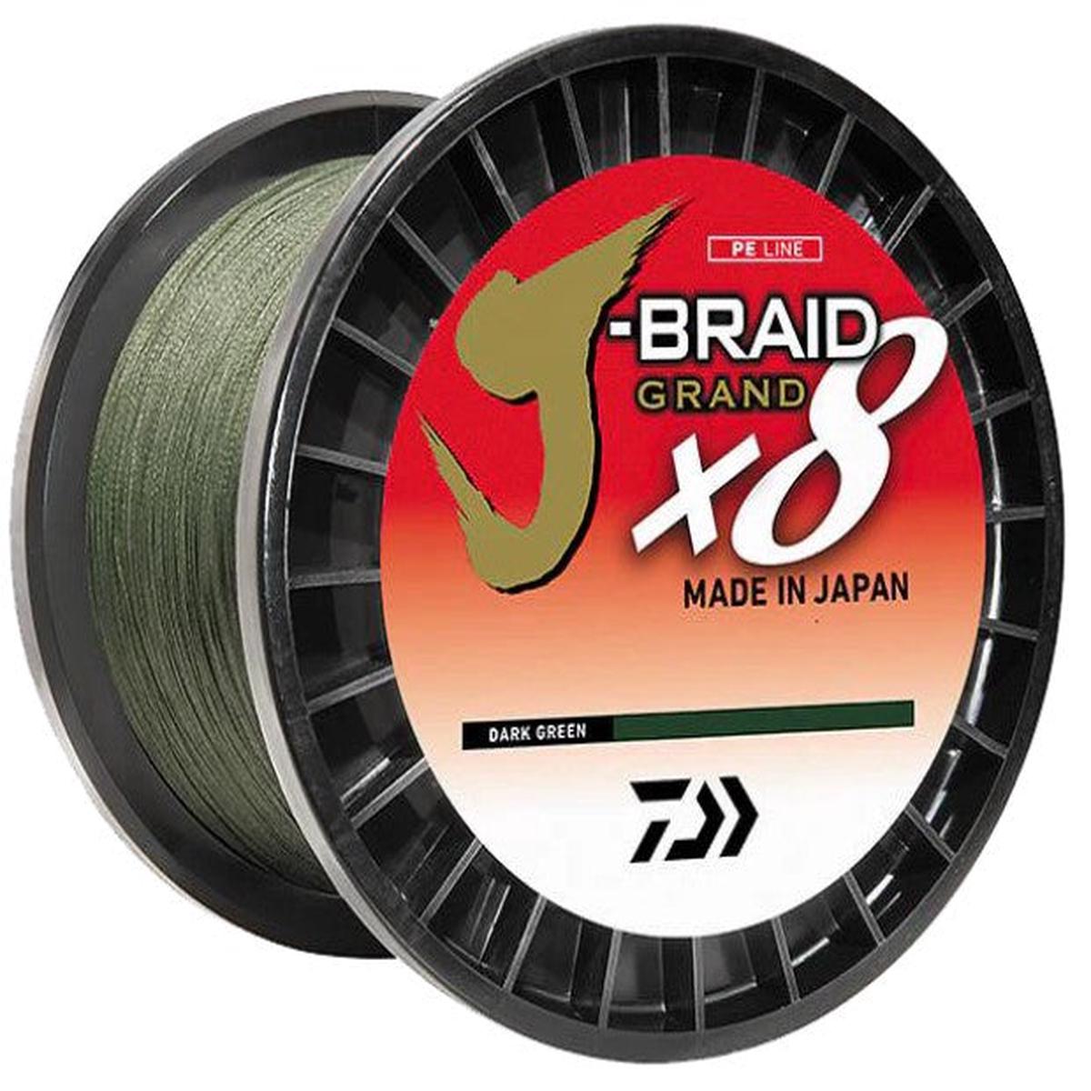 Daiwa Bulk J-Braid x8 Grand 10lb Dark Green 3000 yds