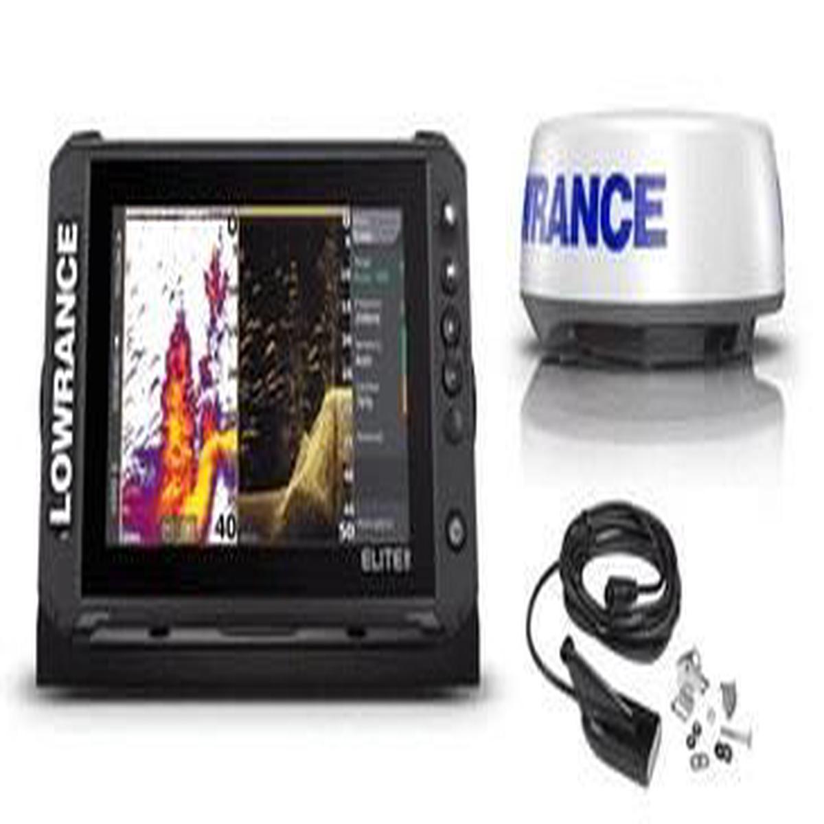 Lowrance Elite FS 9 Halo 20 Bundle with Medium High HDI C-map Contour+ Charts 000-15946-001
