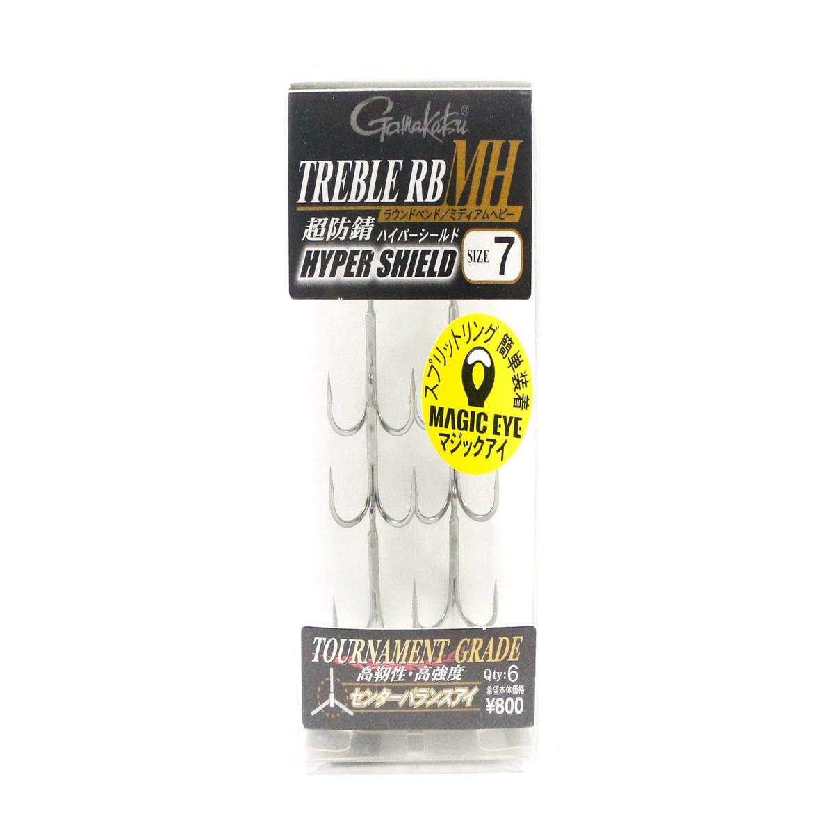 Gamakatsu 67366 Treble Hook RB MH Hyper Shield Size 7 (6259)