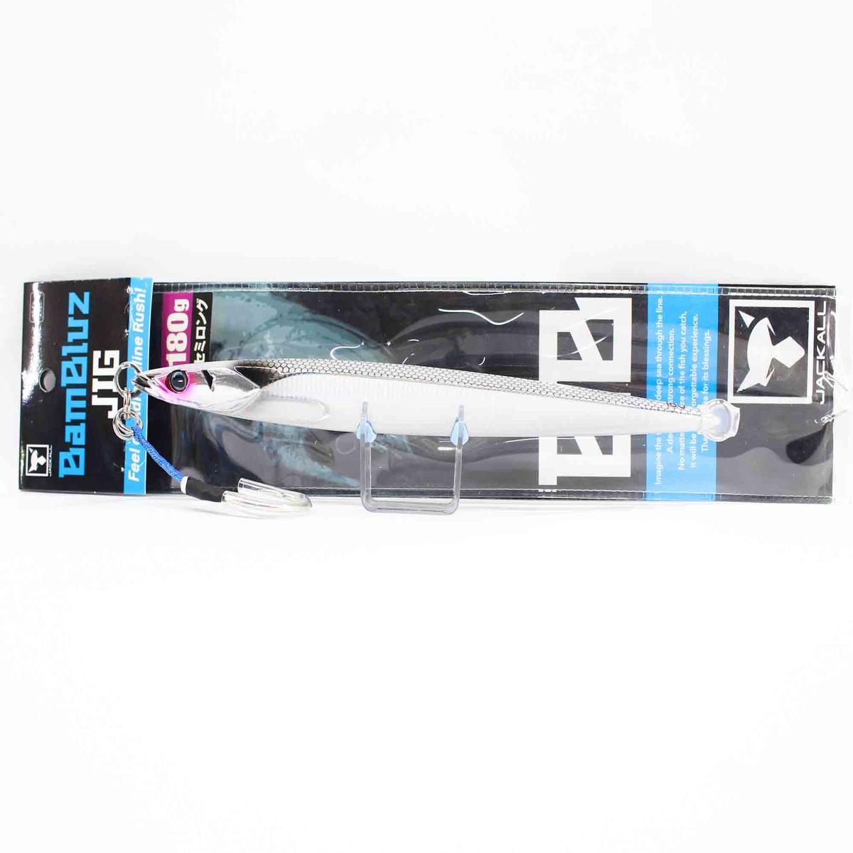 Jackall Metal Jig Bambluz Semi Long 180 grams Slim Border Silver (3702)