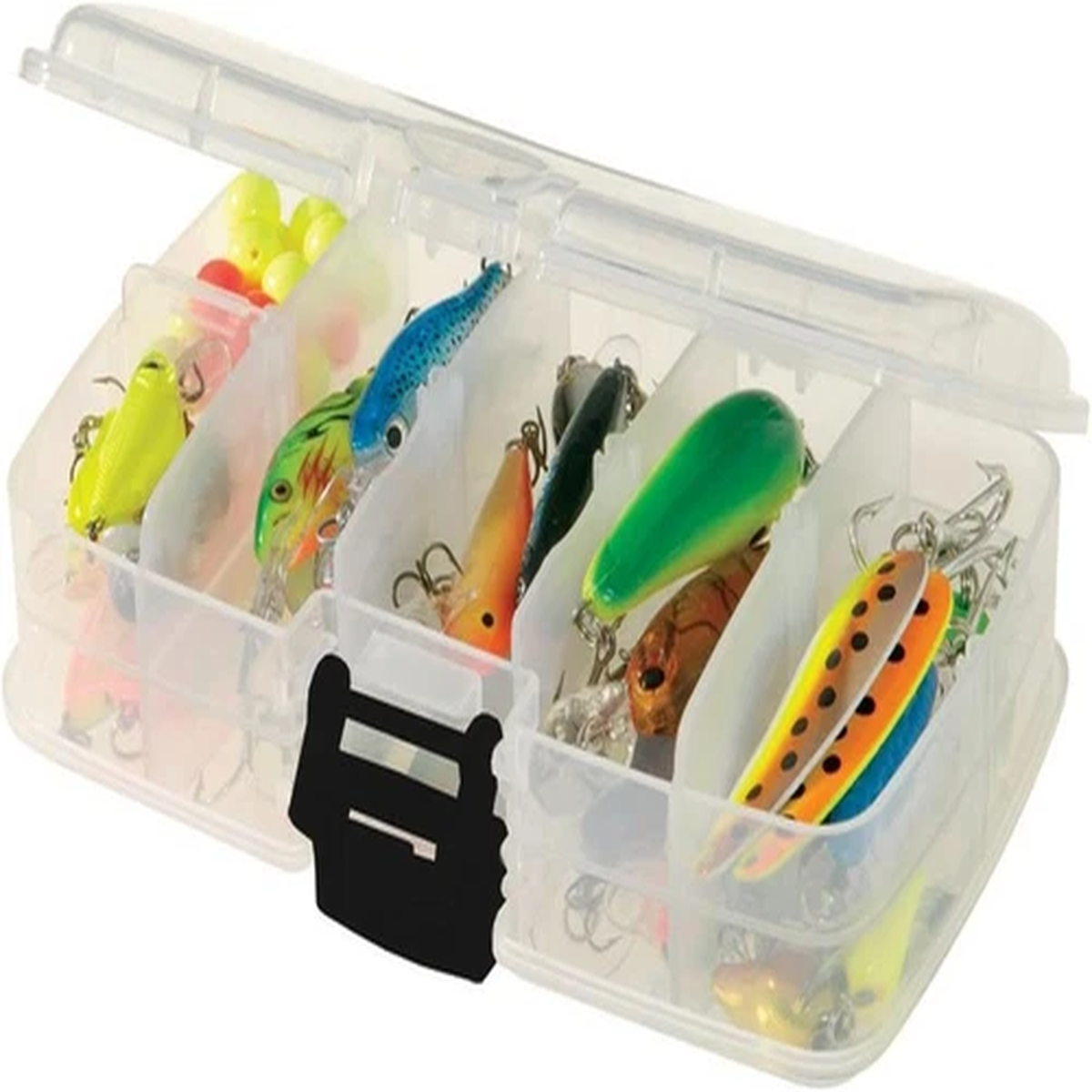 Small Double Sided Tackle Box Premium Storage Organizer for Fishing Gear Lures