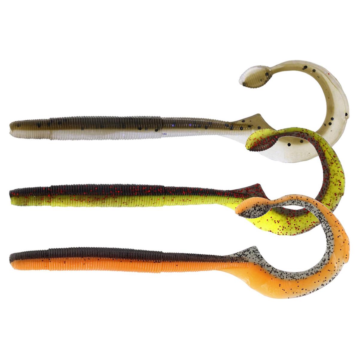 Westin Ned Worm Curl 12cm, 3g (5pcs) - Dark Water Mix 7