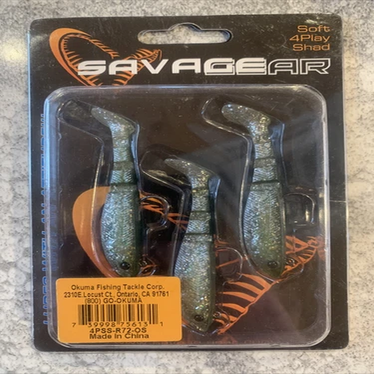 Savage Gear Soft 4 Play Shad 3 Paddletail Swimbait Olive Silver