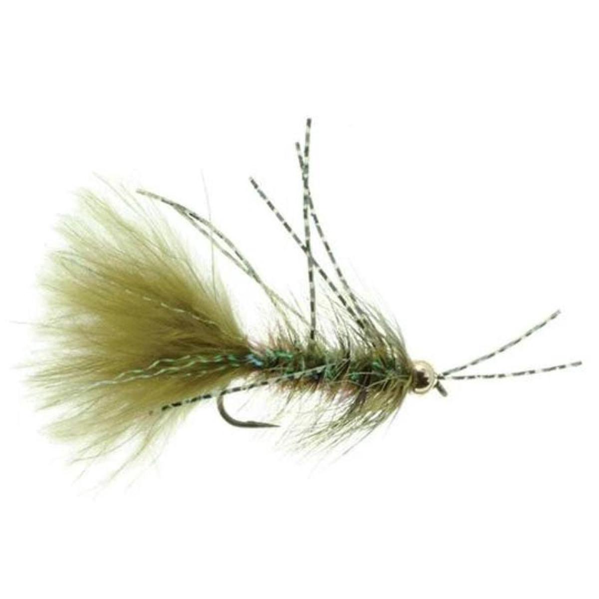 Gold Bead Crystal Bugger Rubberleg