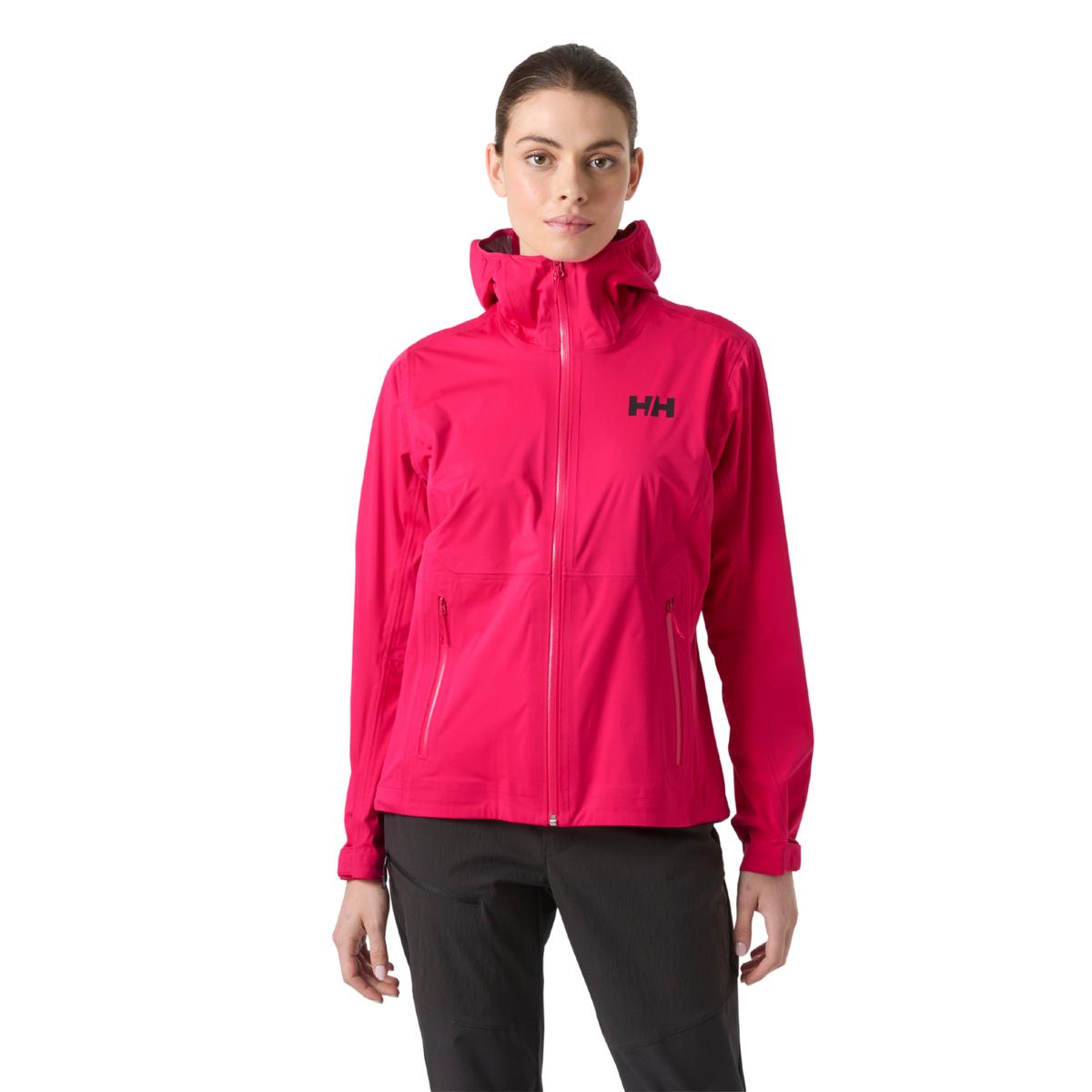 Helly Hansen Women's Momentum 3L Stretch HT Waterproof Jacket (Cranberry)