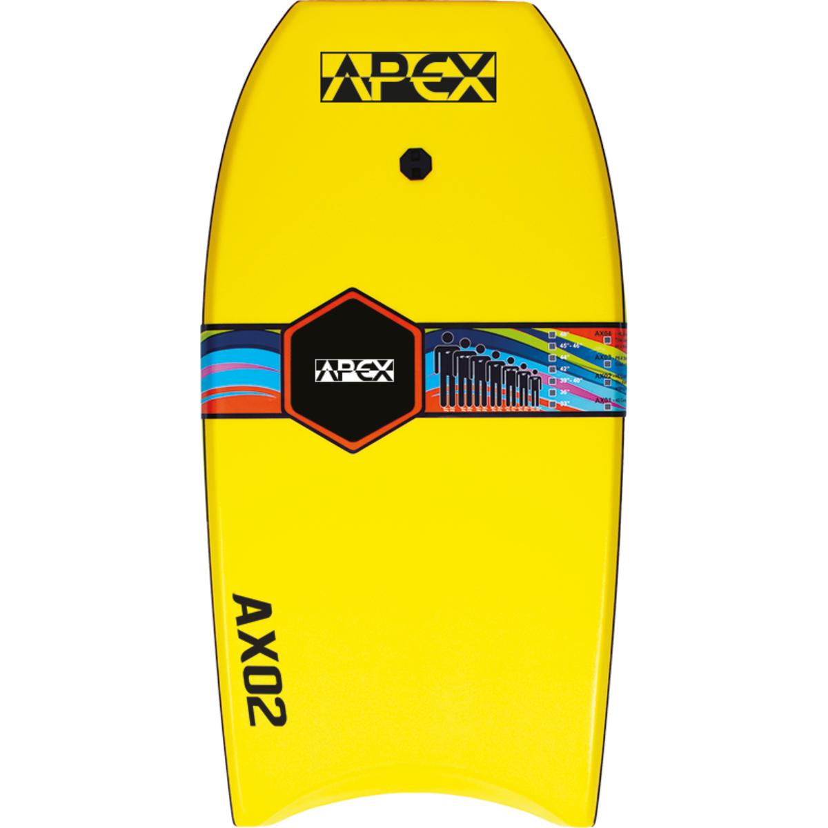 Alder 42in Apex AX02 Bodyboard (Yellow/Orange)