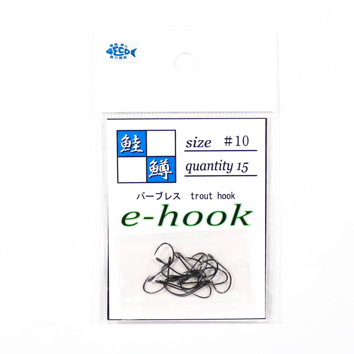 Jackall E-Hook Single Hook Trout Size 10 (9335)