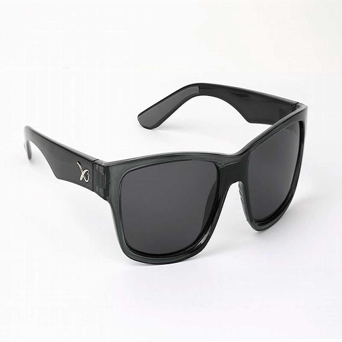 Matrix Polarised Sunglasses - Trans Black Casual/Grey Lens