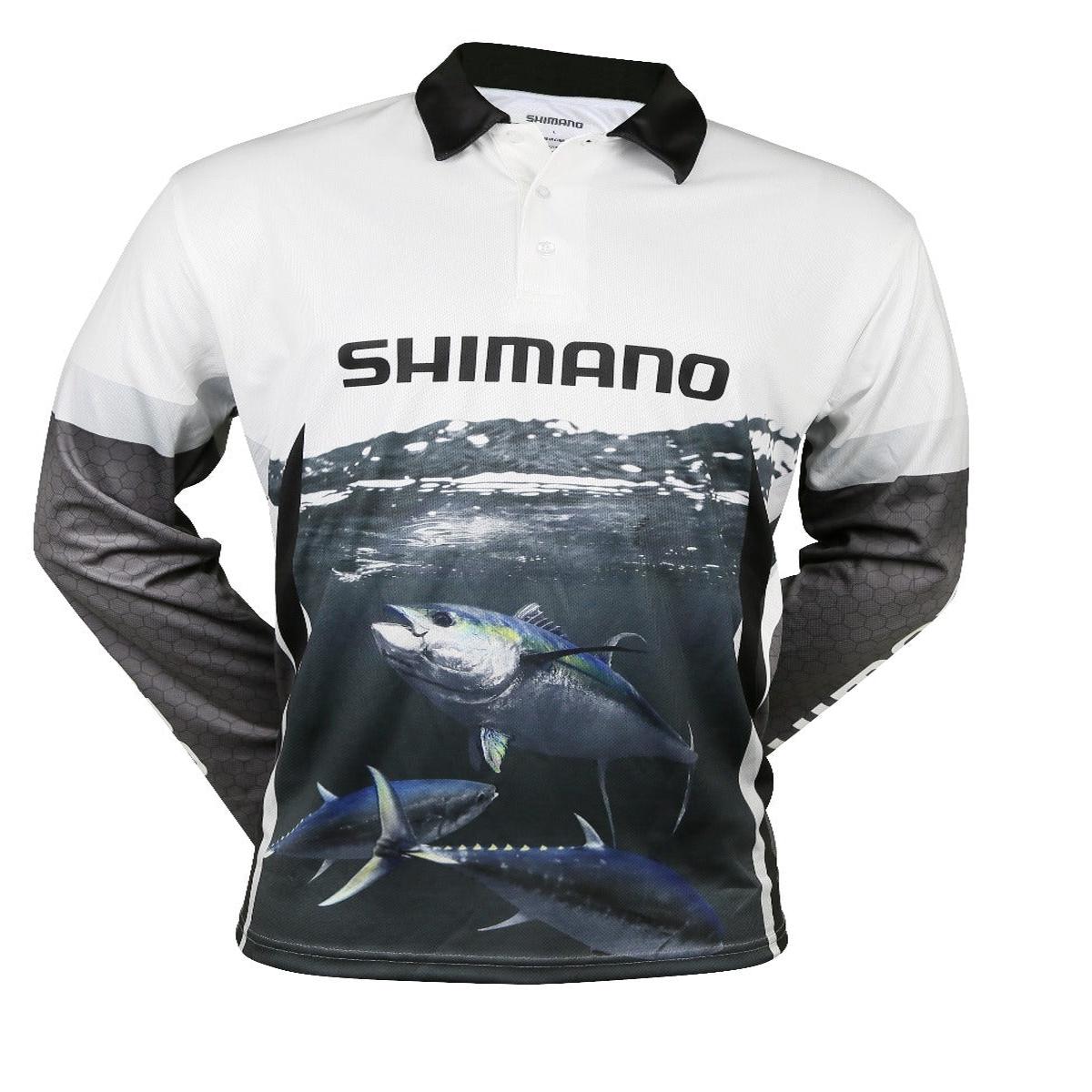 Shimano Ocea Tuna Sublimated Kids Shirt Grey White