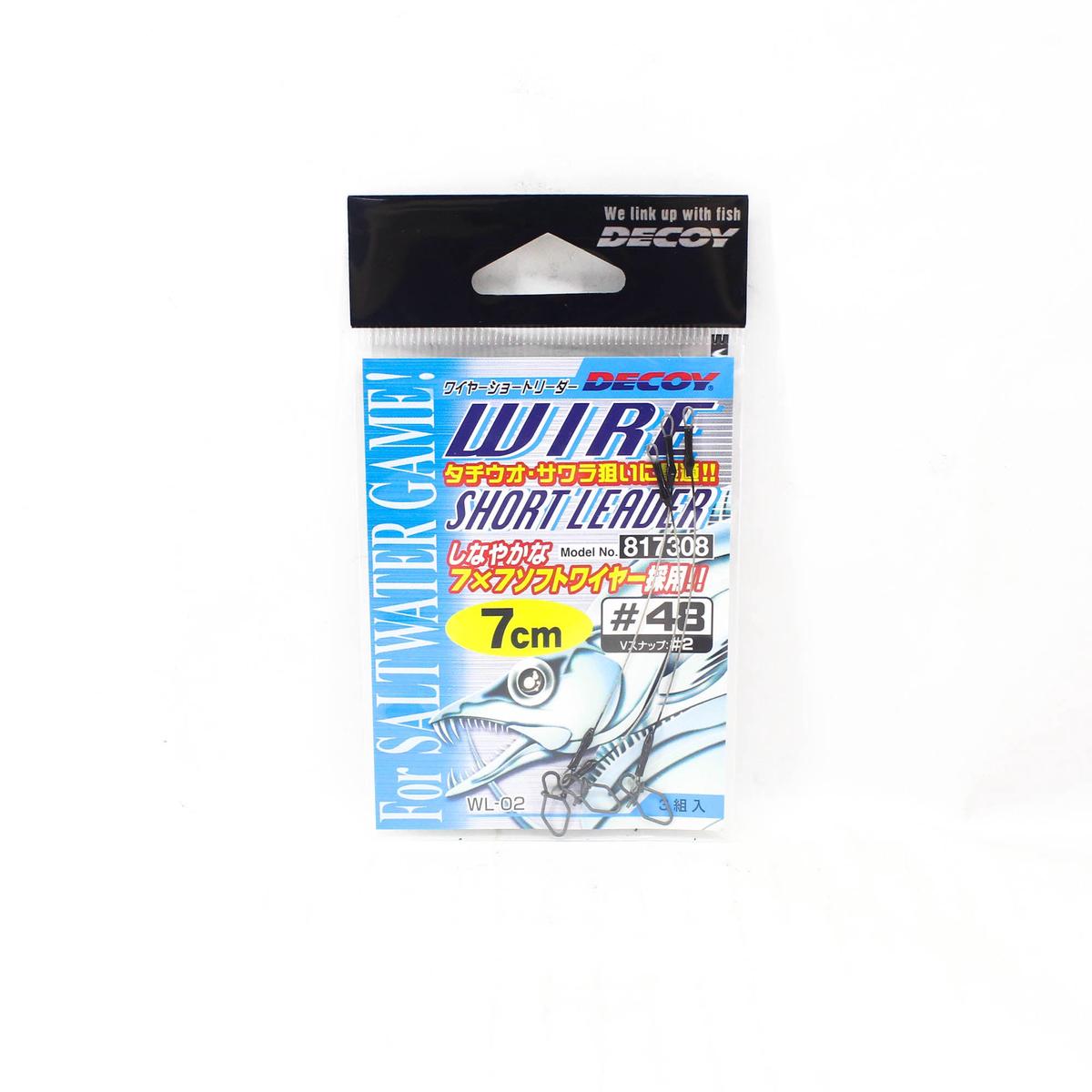 Decoy WL-02 48-7 cm Wire Short Leader Size 2 Snap (7308)