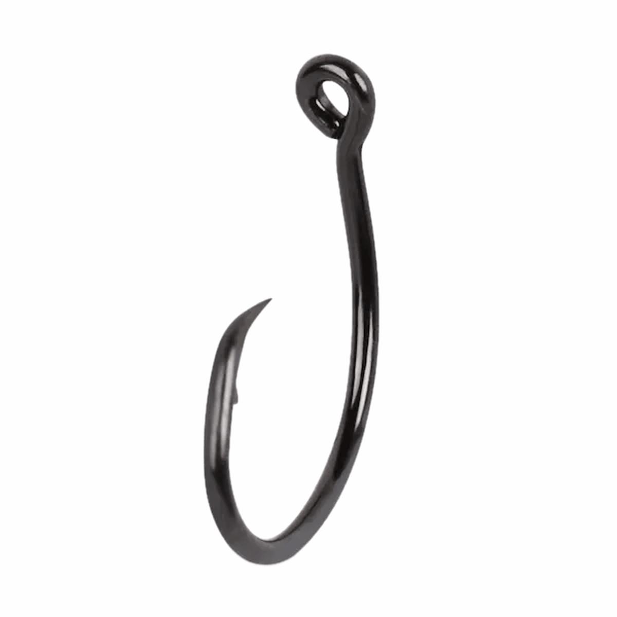 Mustad 39951NP-BN UltraPoint Demon Tuna Perfect Circle Hook, Needle Point, Wide Gap, Light Wire, Ringed Eye, Black Nickel