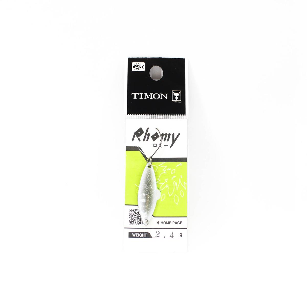 Jackall Timon Rhomy Trout Spoon 2.4 grams 180 Yazy Silver White UV (6108)