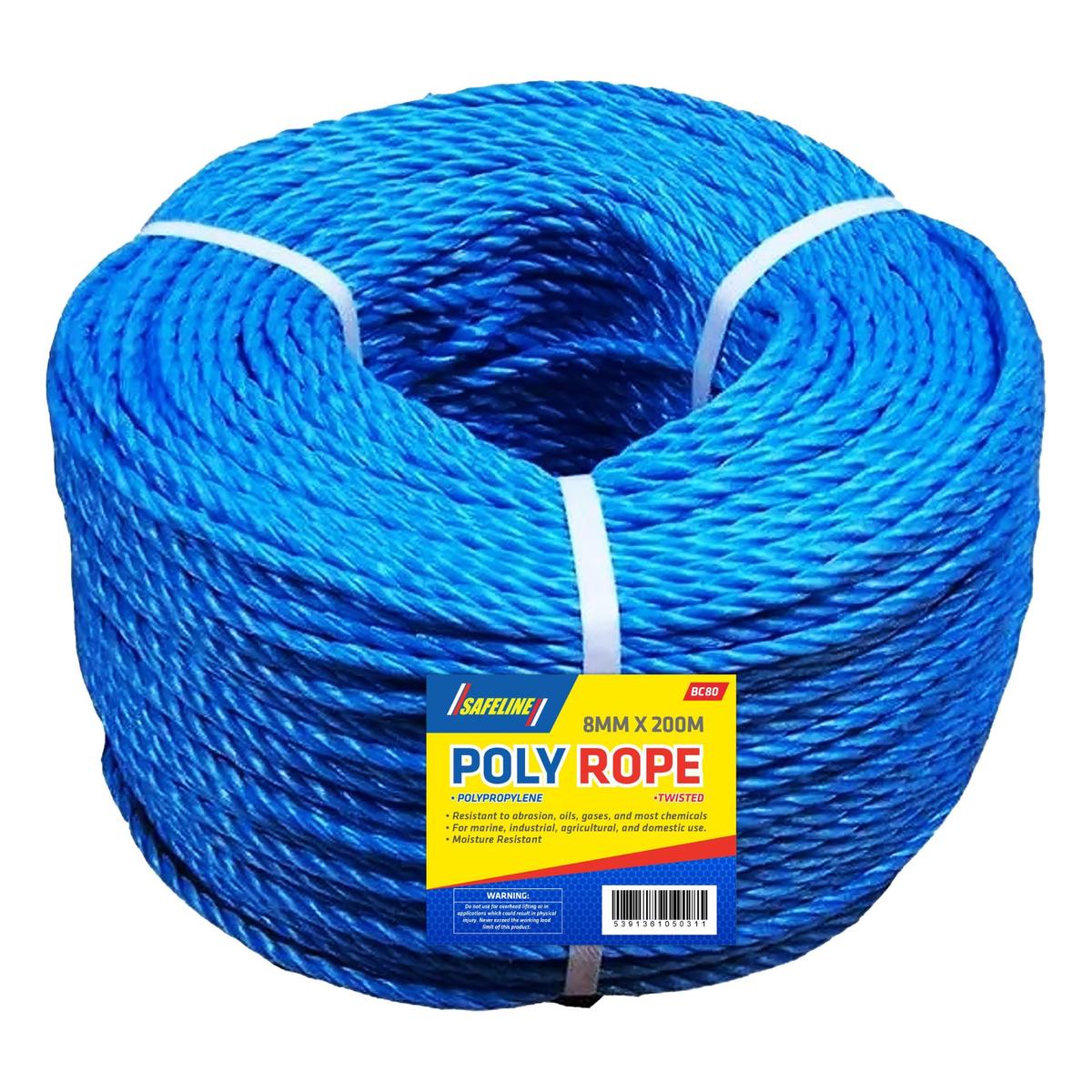 Safeline Rope 3 Strand Polyproplene Rope 200m