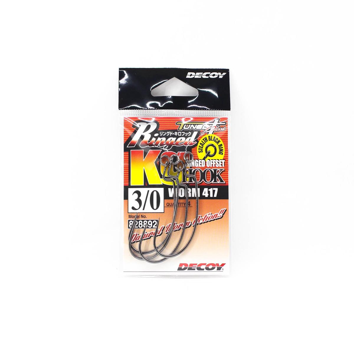 Decoy Worm 417 Ringed KG Hooks Size 3/0 (8892)