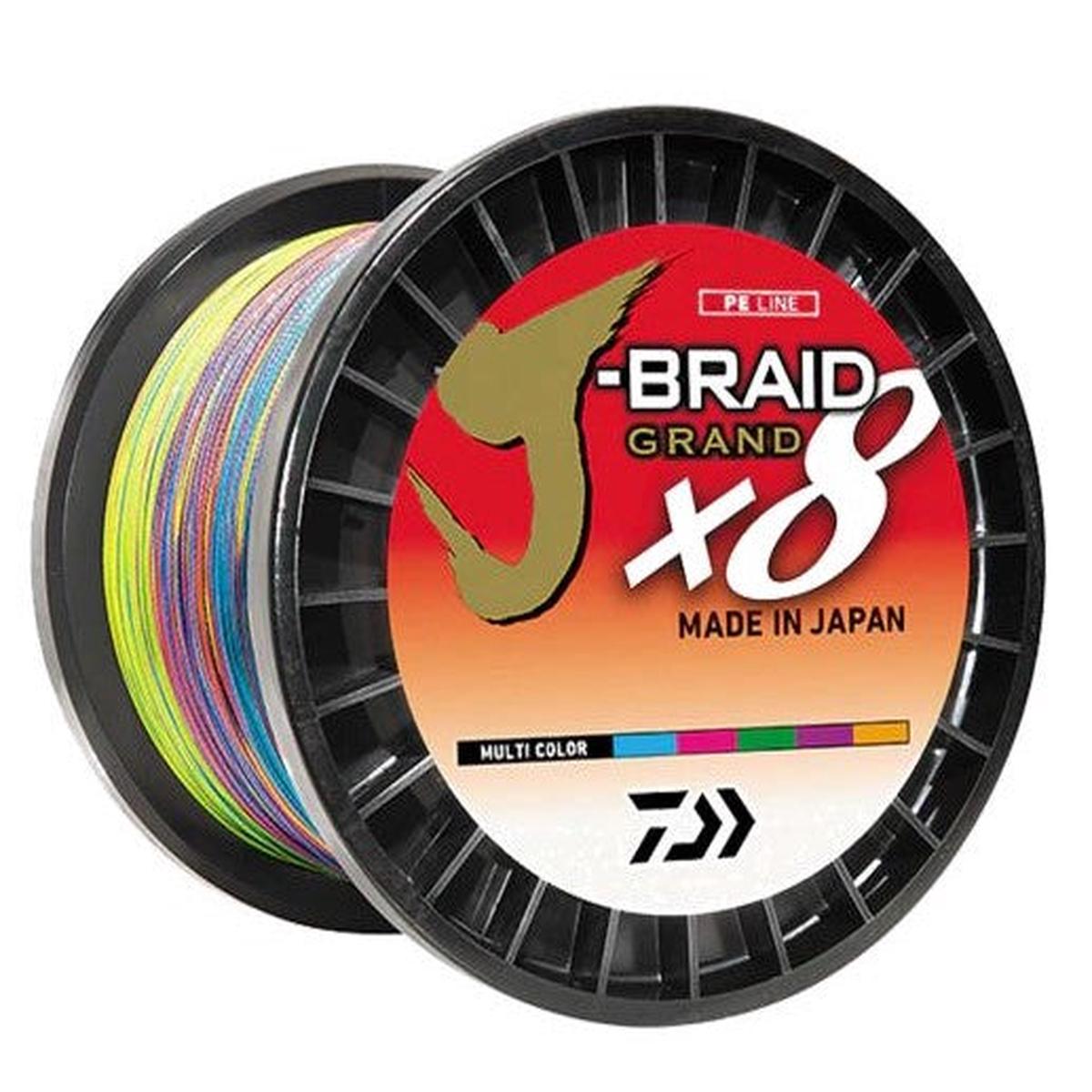Daiwa Bulk J-Braid x8 Grand 30lb. 3300Y - Multi Color.
