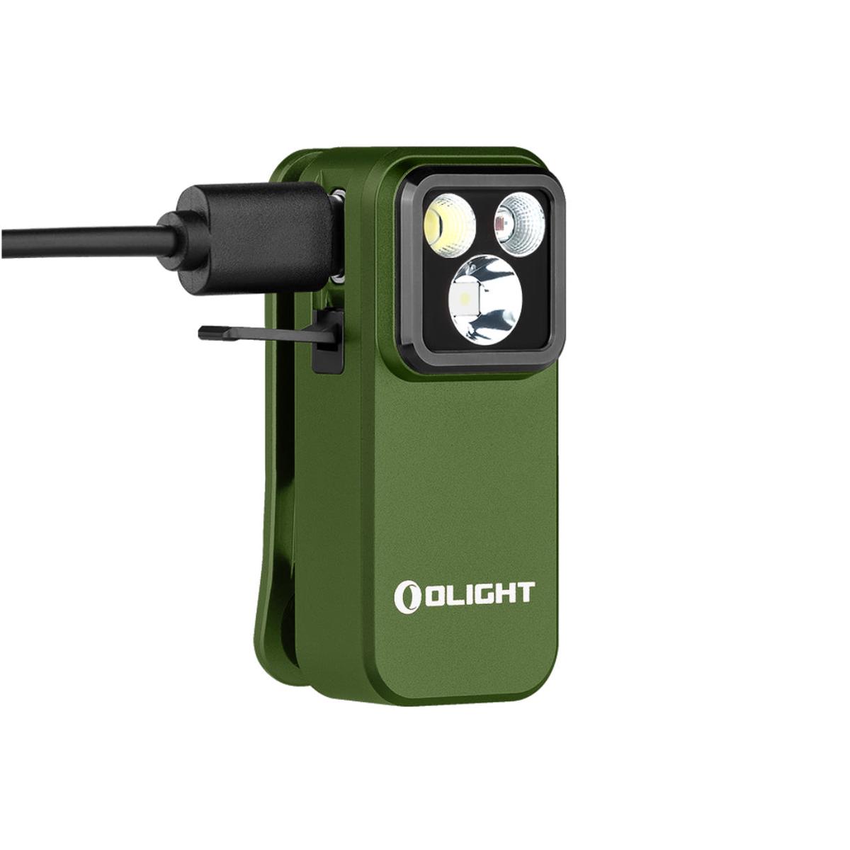 Olight Oclip Pro Clip Light with Flood, Spot, and Red Modes Available in 4 Colors