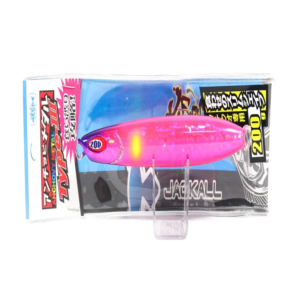 Jackall Metal Jig Anchovy Type 3 Flutter 250 grams Saber Pink (0224)