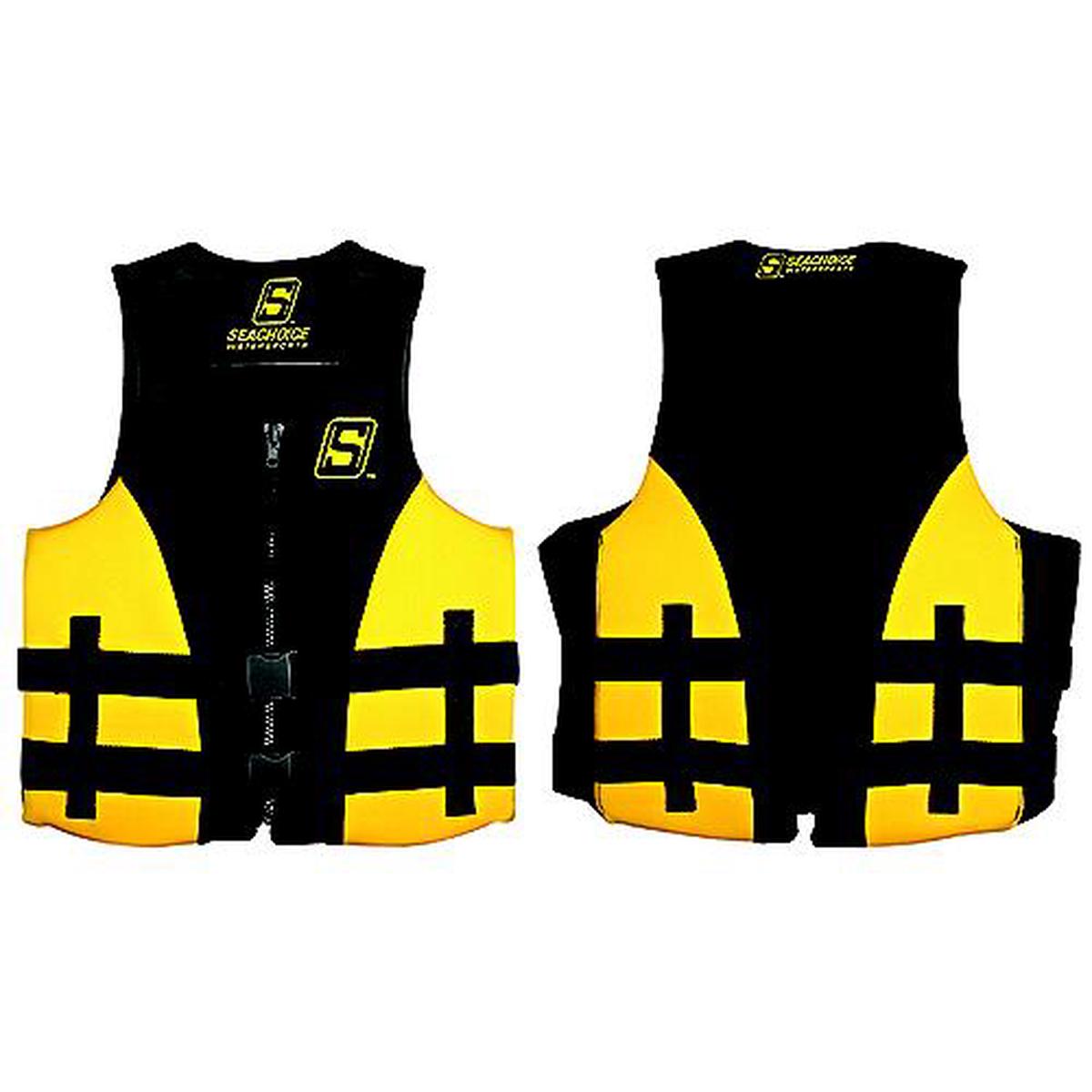 SeaChoice 85127 Evoprene Multi-Sport Vest, Yellow/Black, X-LARGE.