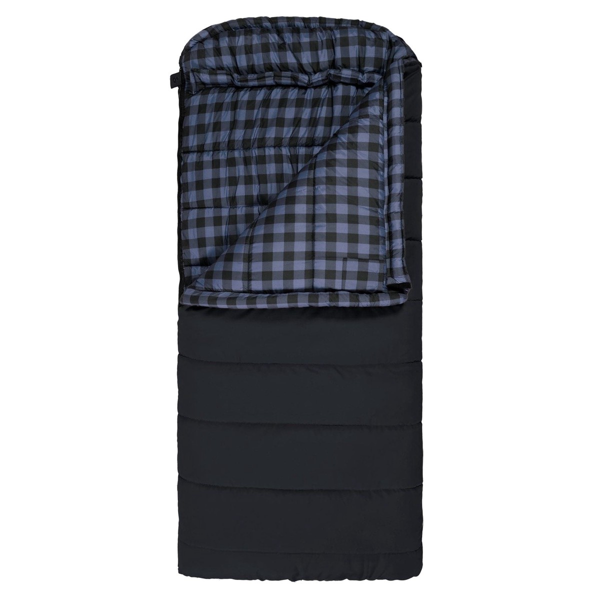 Teton Sports Bridger -18c/0f Canvas Sleeping Bag in Charcoal and Blue
