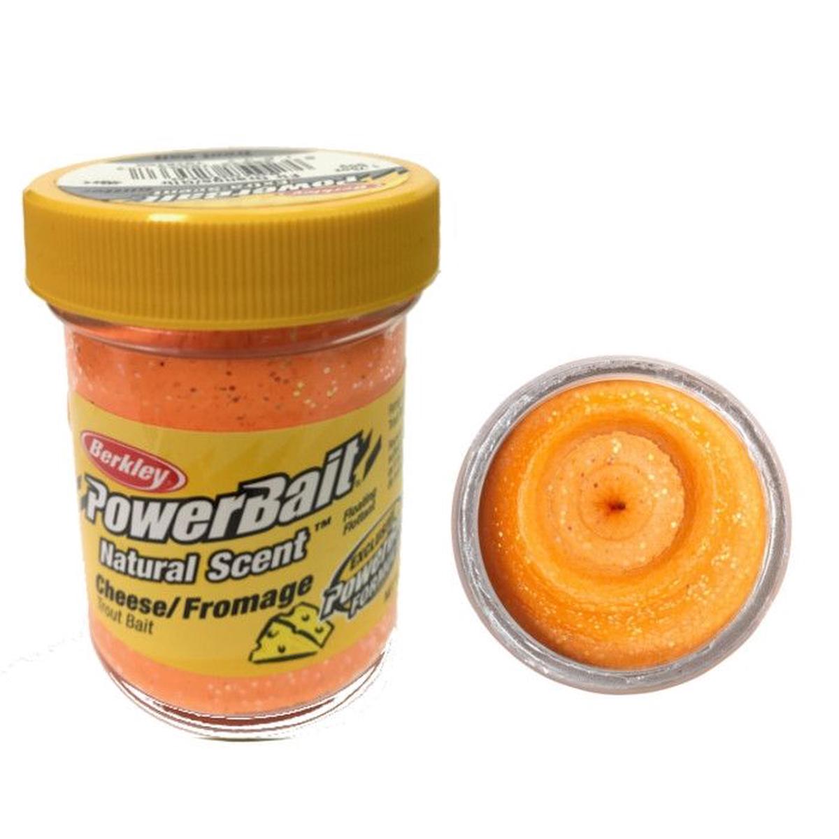 Berkley PowerBait Extra Scent Glitter Trout Bait Fluoro Orange Glitter