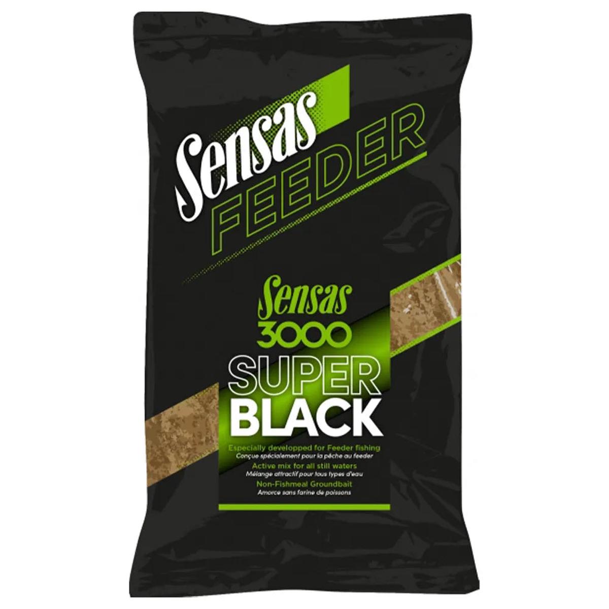 Sensas 3000 Super Black Feeder 1kg