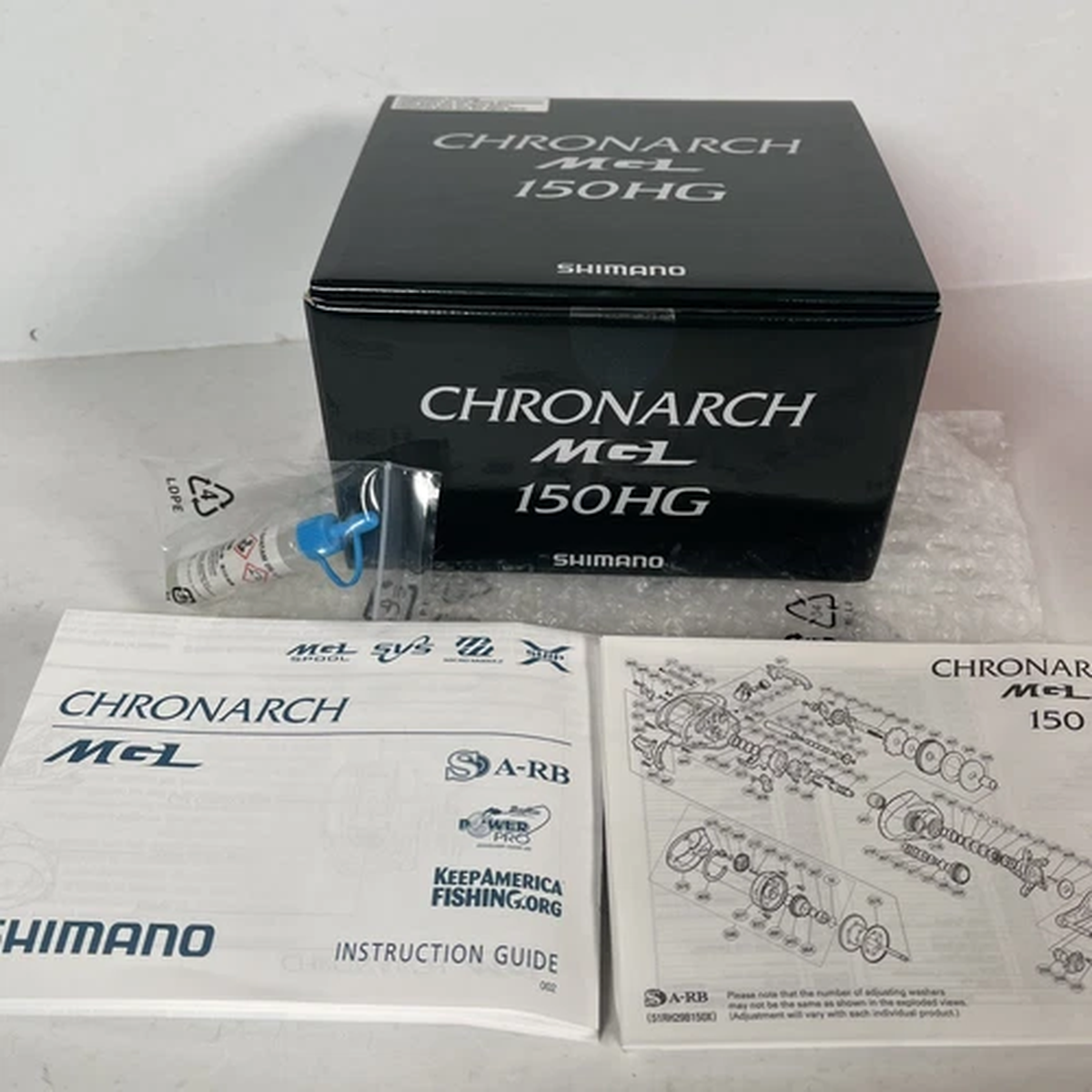 Shimano Chronarch CHMGL150HG MGL 150 HG Baitcasting Reel BOX & PAPERWORK ONLY