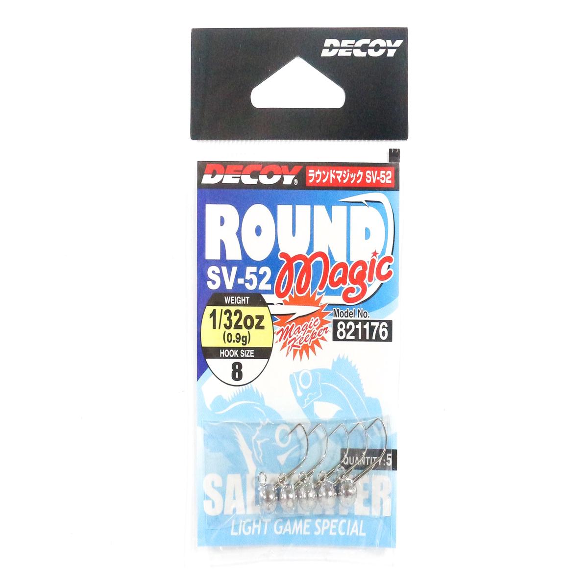 Decoy SV-52 Jig Head Round Magic Size 8 , 1/32 oz (1176)