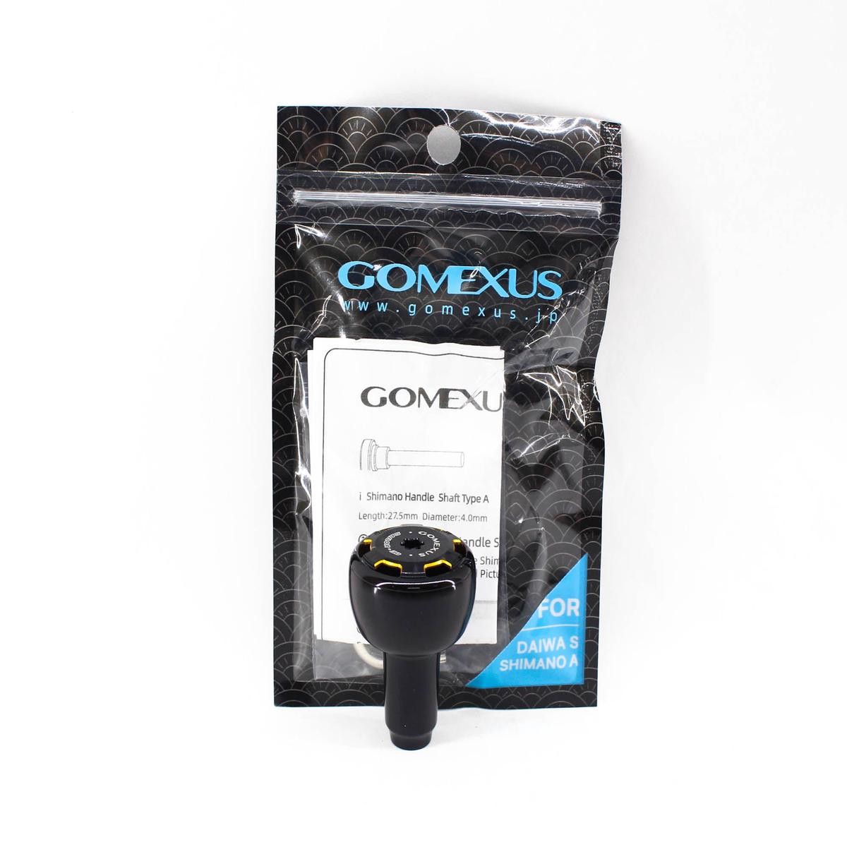 Gomexus AS30BKGD Knob Alu Black Gold 30mm Shimano A , Daiwa S (4848)