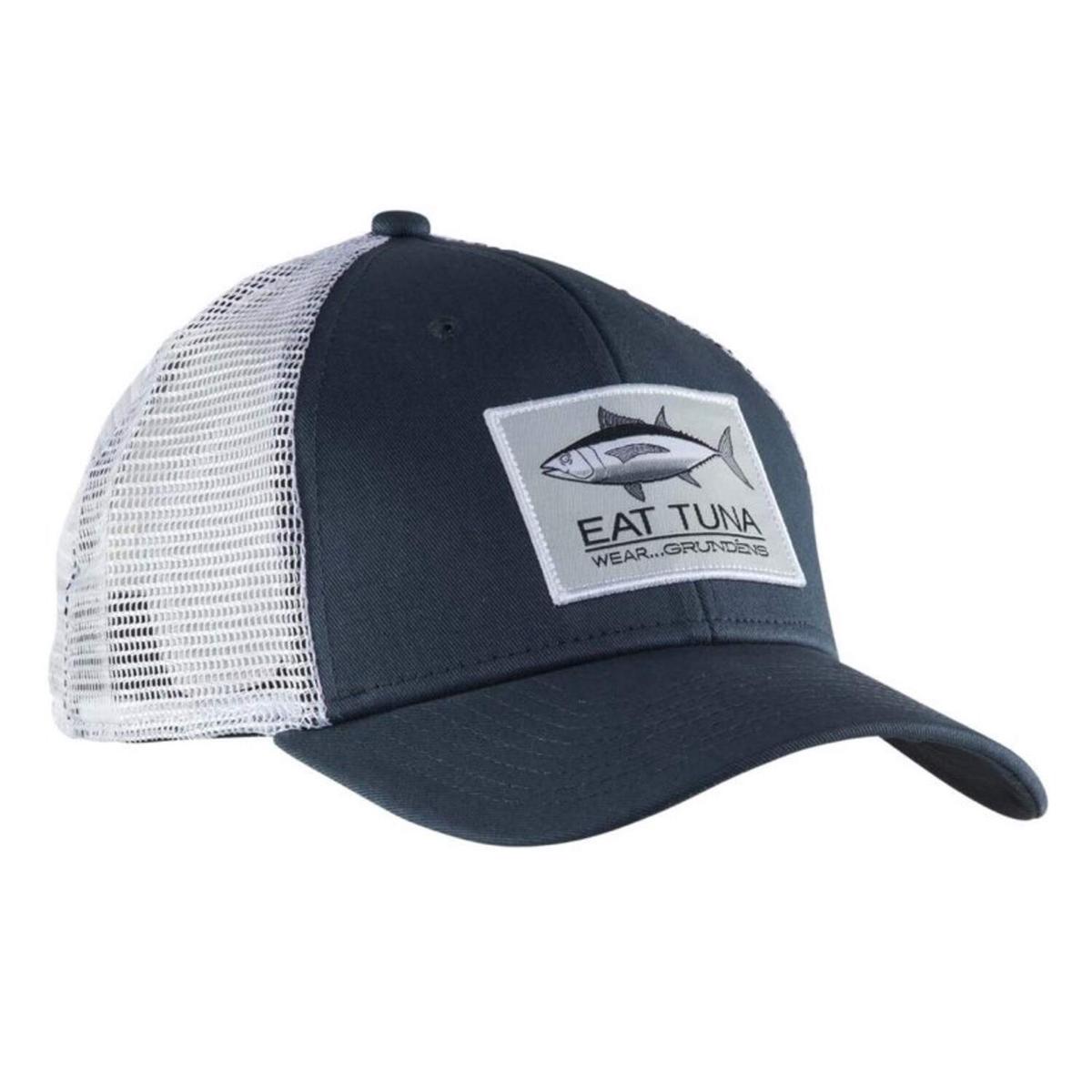 Grundens Eat Tuna Trucker Hat Dark Slate