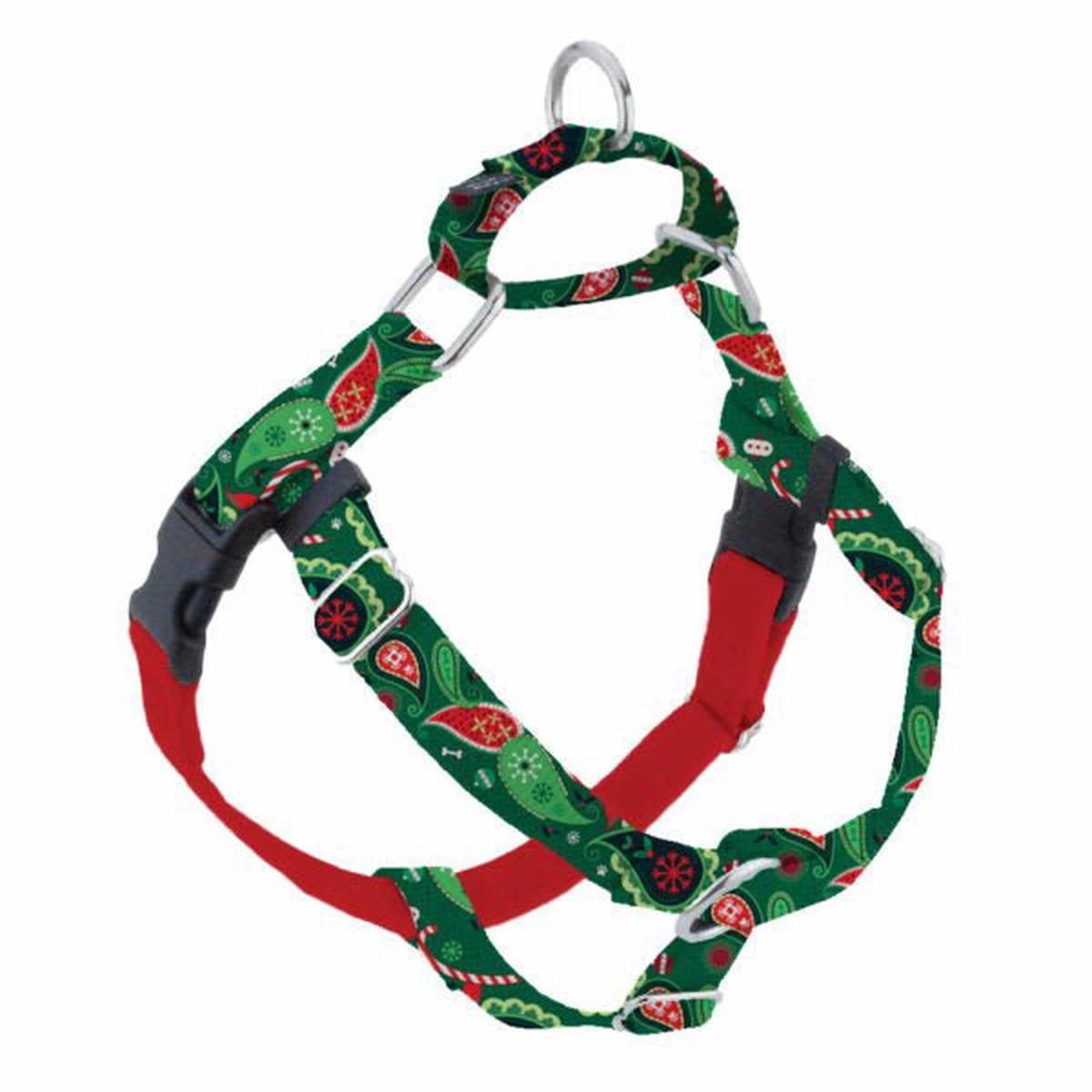 2 Hounds Design Holiday Paisley Freedom No-Pull Dog Harness EarthStyle