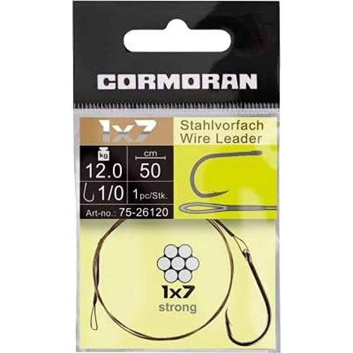 Cormoran 1x7 Wire Leader with Loop and Single Hook 50cm 1pcs